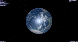 Starfields Earth in Celestia